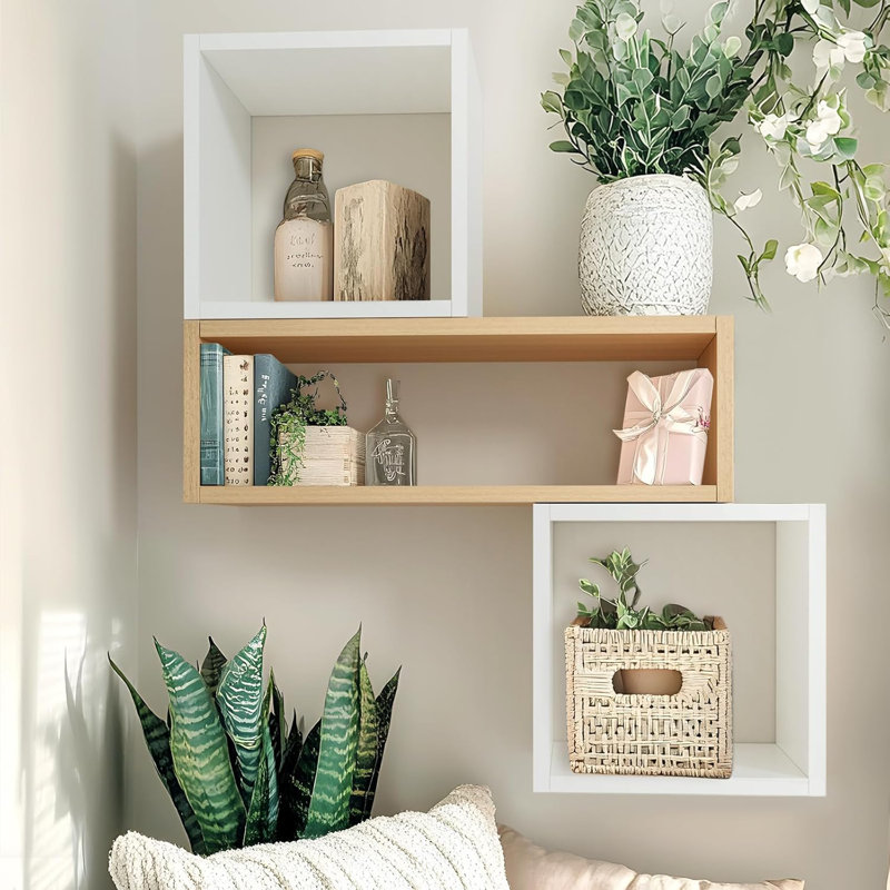 White Display Rack Wall Mounted