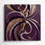 Abstrait art figuratif sur toile mauve 80-4682519
