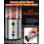 Electric Salt and Pepper Grinder Set, 240ML Largest Capacity Automatic Mill with 4 Timing Settings USB-C Rechargeable(2 Pack)