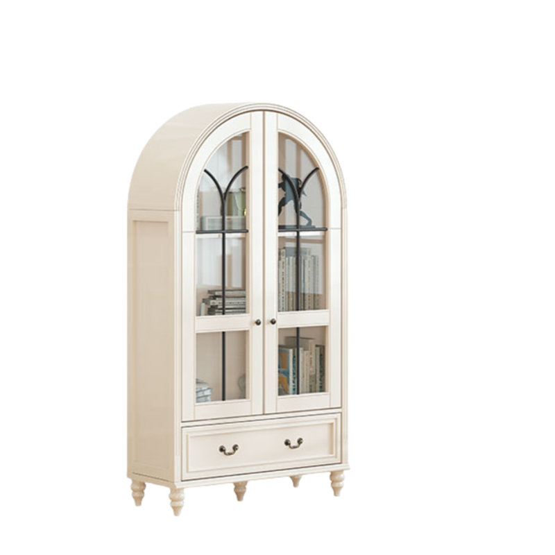 Arched Bookcase, (3 Shelves) 59.06"H x 39.37"W x 15.75" D