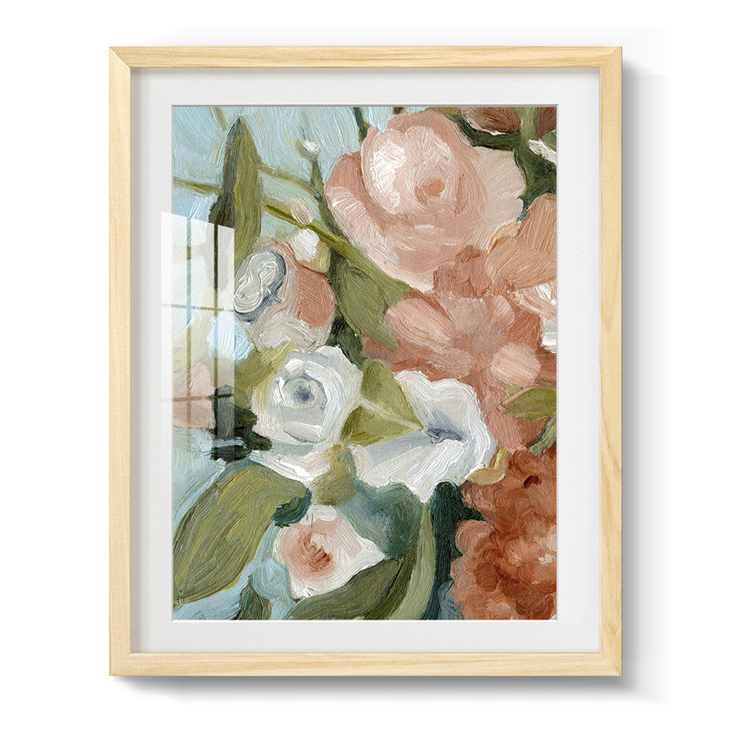 Motif rétro I, Oui, Papier encadré naturel
