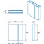 610mm W 661mm H Frameless Medicine Cabinet Mirror 5 Adjustable