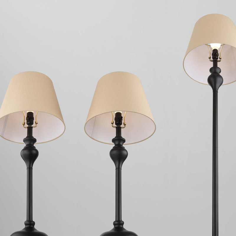 Ensemble de lampes de table et de plancher de 3 pièces Tamarrion
