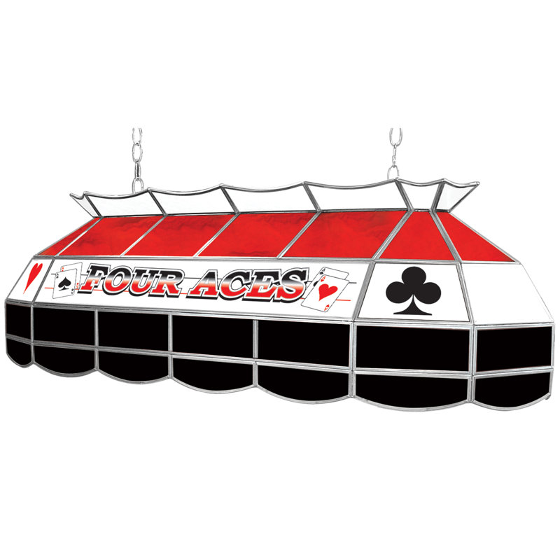 Luminaire suspendu géométrique 3 lumières pour table de billard Four Aces