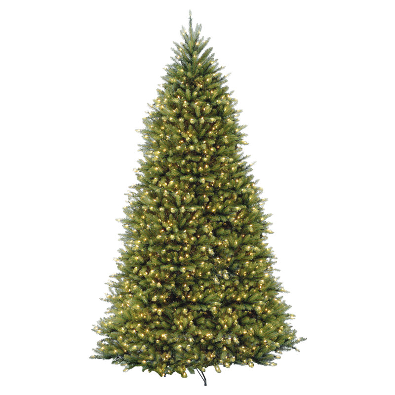 The Holiday Aisle® Dunhill Fir Tree with Clear Lights, 10'