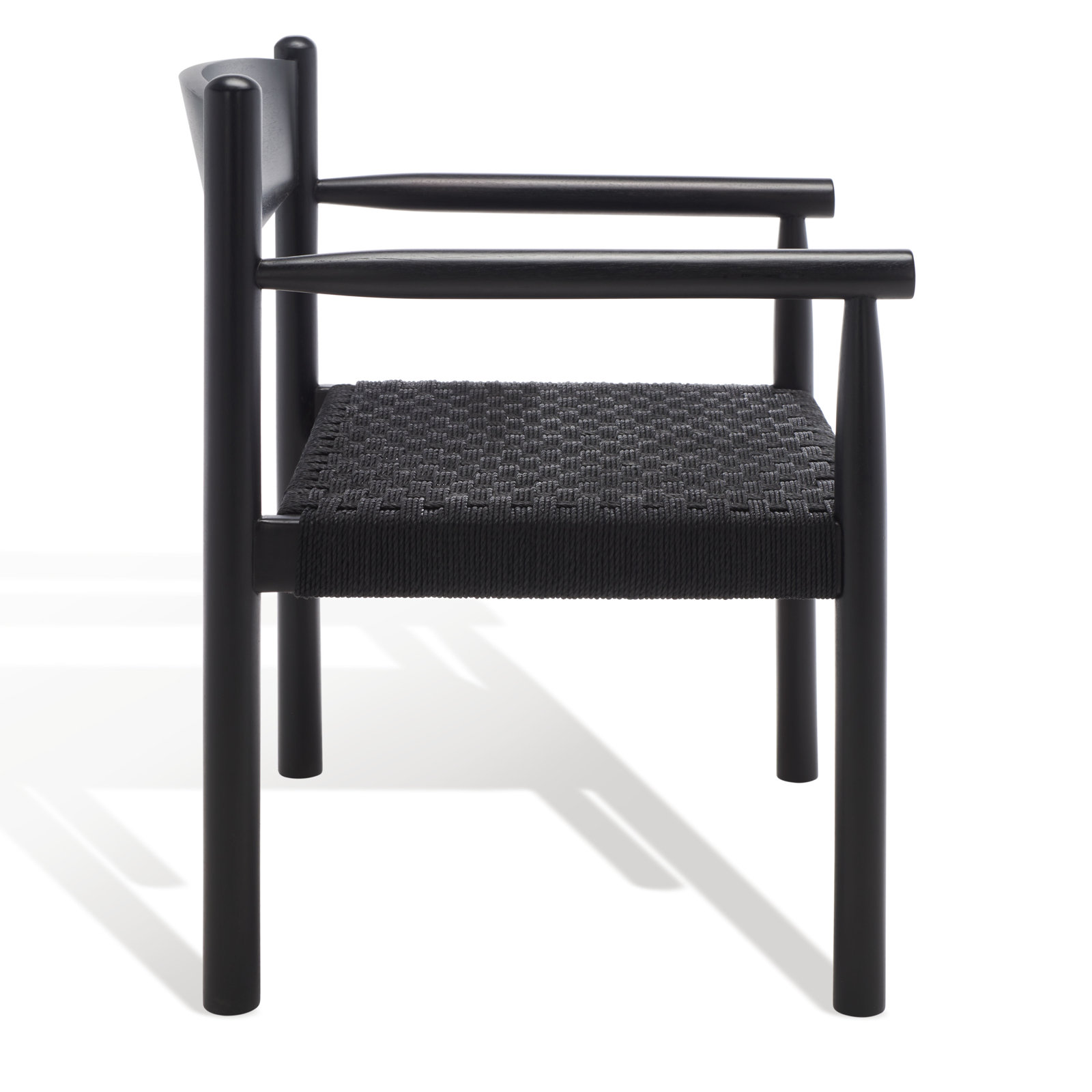 Lyydia Teak Armchair, Black