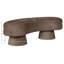 Banc rembourré en velours brun Zenna-1821666954