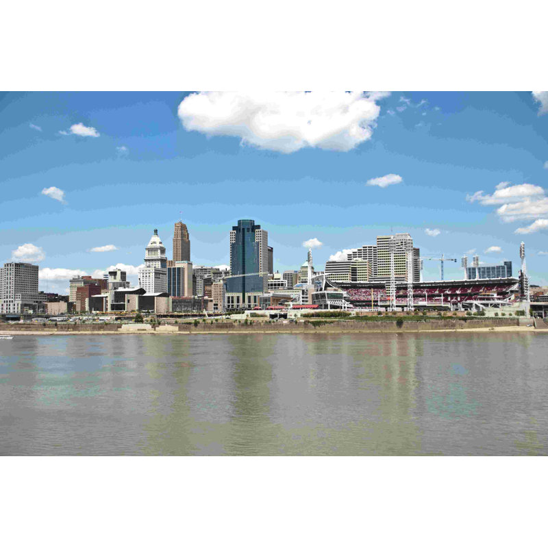 Cincinnati Cityscape - Photographie sur toile tendue, H 8 po x l 12 po