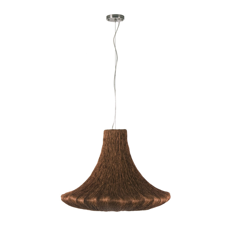 Mandujano 1 - Light Unique/Statement Pendant, Coffee Silk