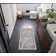 Machine Washable Oriental Blue/Red Area Rug