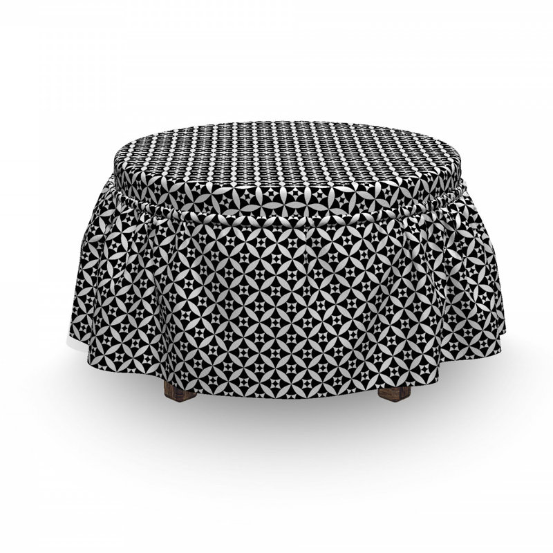 Housse pour repose-pieds de damier texture