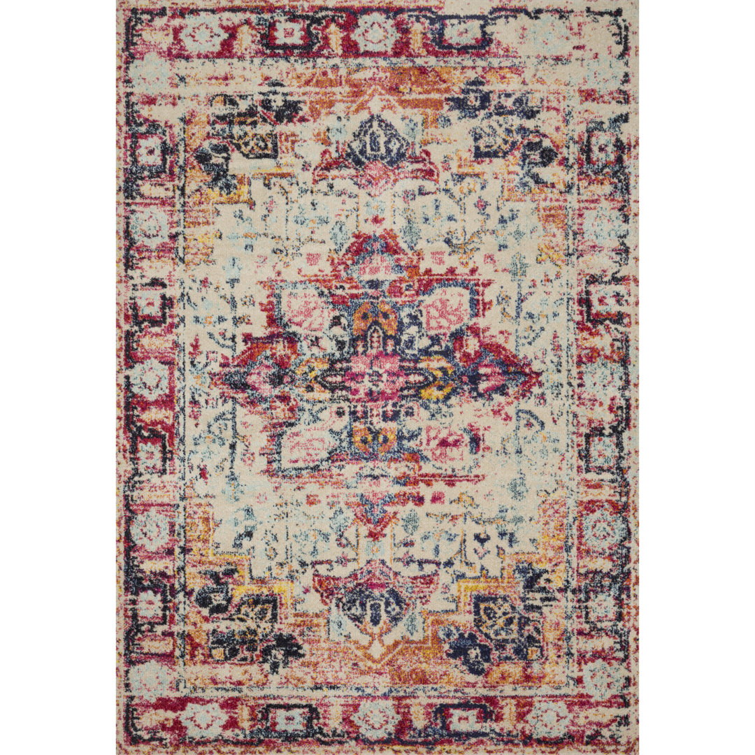 Lorenz Oriental Indoor Rug Bungalow Rose Rug 