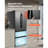 French Door Refrigerator 18.9 Cu. Ft. Kitchen Fridge with LED Display