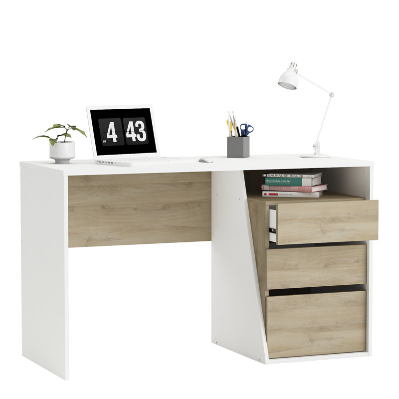 Sejada 128Cm Rectangular Writing Desk with Drawers