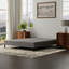 Base de lit double en noir et gris, conçue pour une utilisation sans couture sous un matelas standard, installation sans tracas, base de lit rembourrée grise jusqu'à 1000 lb, conçue pour tous les types de matelas, simple-1561656059