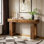 Console 63 po, table de canapé d'entrée en bois, table de couloir d'entrée, table d'appoint rustique