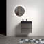 Meuble-lavabo mural moderne avec lavabo une pièce sans drain et robinet H 25,2 po x l 24 po x P 18,1 po