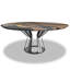 Round Walnut Wood Dining Table-57360317-57360316-57360322