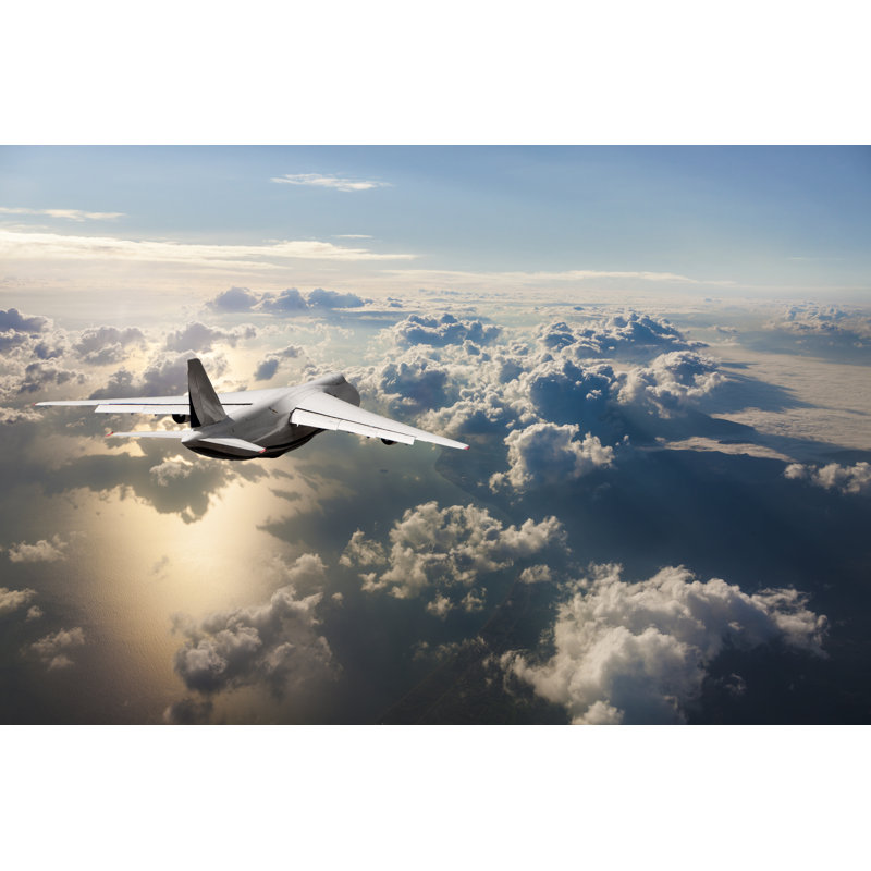 Cargo Airplane At Sunrise by Guvendemir - No Frame Art Prints on Canvas, 81cm H x 122cm W