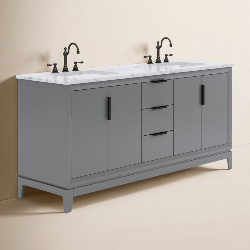 Charlise Novi Carden End Table-Dark Aluminum, Cashmere Gray, Hook