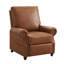 Fauteuil inclinable par pression avec massage et chaleur, cuir respirant-1289015525
