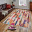 Tapis touffeté en polyester rouge / beige / bleu Wanneroo-2071703155