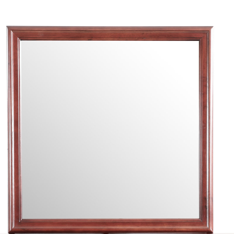 Miroir Louis Phillipe G3100-M, cerise, Square, 38.03" x 38.03", Cherry