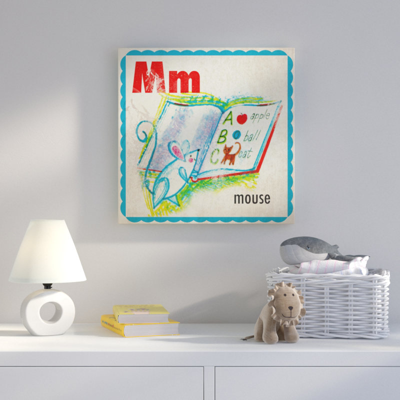 «Mouse Lettre», reproduction sur toile tendue, H 48 po x l 48 po x P 1,5 po
