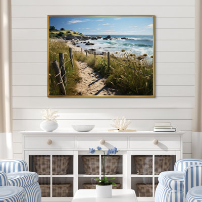Paysage de plage Whittman Path sur toile