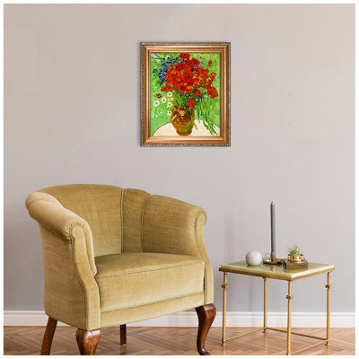 «Red Poppies And Daisies» par Vincent Van Gogh, reproduction sur toile