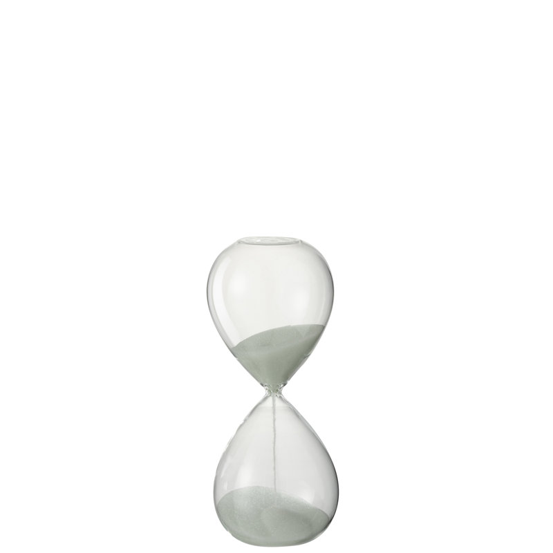 Hankison Glass Abstract Hourglass Decorative Object