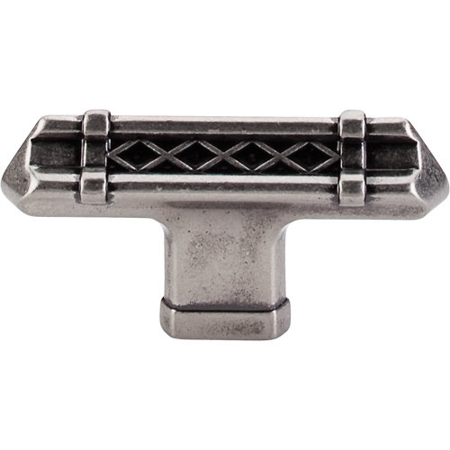 Tower Bridge 2 5/8" Length Bar Knob, Pewter Antique