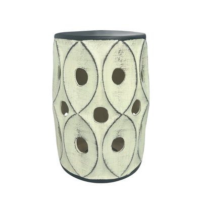 Hollow ceramic stool