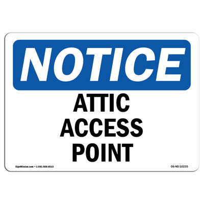 Attic Access Point Sign