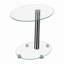 Miesville Glass Top C Table End Table