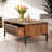 Miller Wood Coffee Table with Storage - Rustic Chestnut