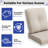 2-Piece Outdoor Deep Seat Cushion Set (4" Thick) - Fade-Resistant Olefin Fabric, 6 Colors to Choose From-51979987-51979984