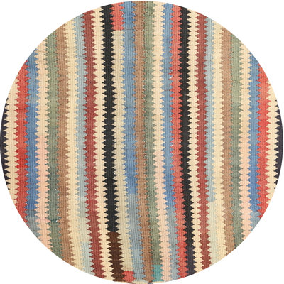 Brun contemporain/vert/Tapis décoratif bleu