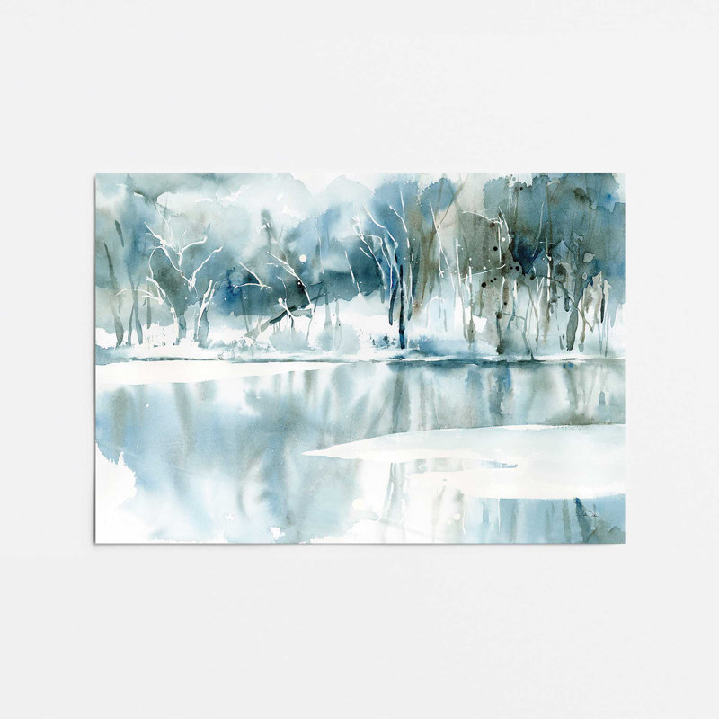 Imprimé sérénité «Frozen Forest», Papier, H 24 po x l 36 po x P 0,1 po