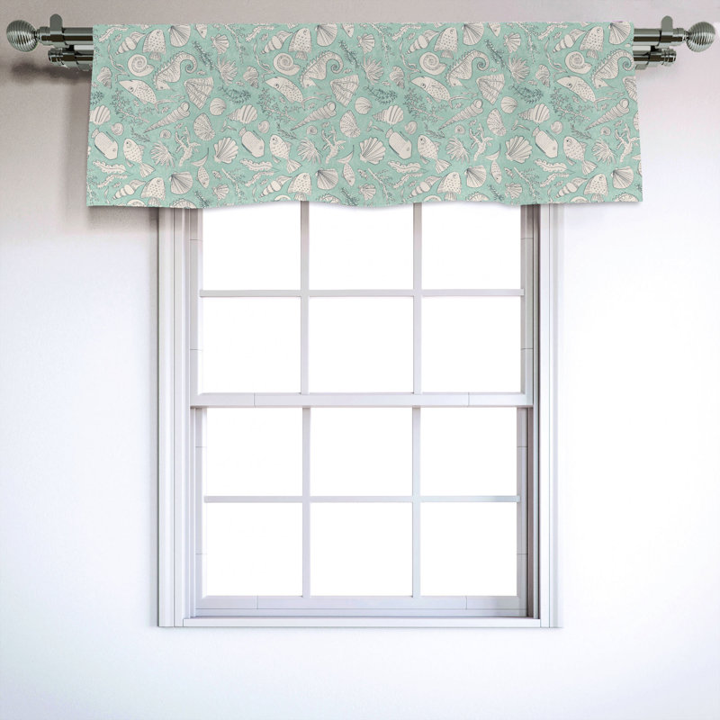 Sateen Ruffled Window Valance