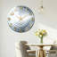 Horloge murale décorative moderne en verre métallique-76323334