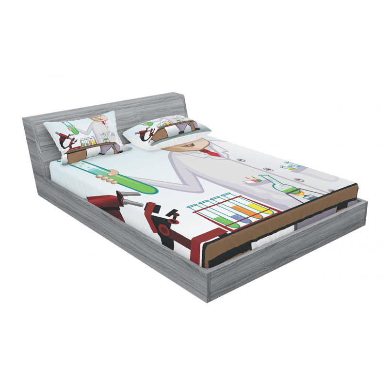 Microfiber Sheet Set, Queen Sheet Set with Fitted Sheet