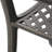 Cast Aluminum Chairs In Copper   Of 2  - Stain 2 Patio Leather Seat