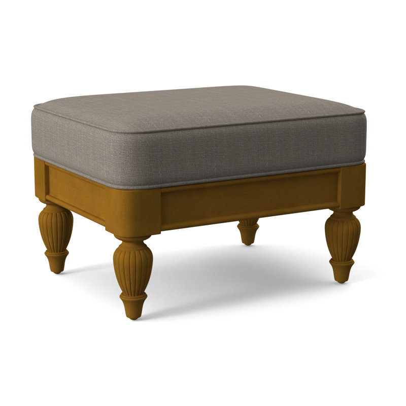 Grand View Ottoman, Stone Crypton Performance; 0884-83, Antique Black Finish
