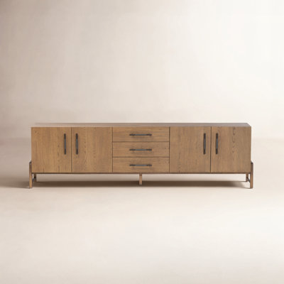 Karsten 94" Oak TV Stand