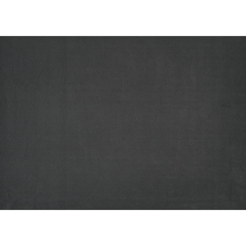 Mobilier de chambre en bois massif capitonné, Lit double, Gris