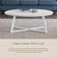 Table basse élégante en bois ovale