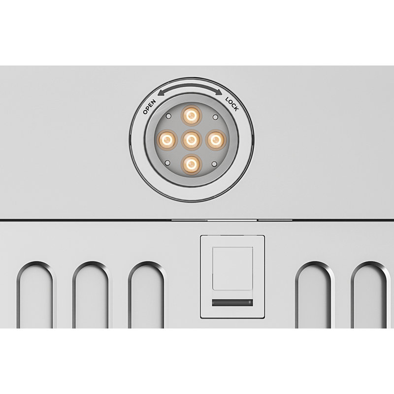 Hotte murale convertible, Acier inoxydable, 44" H x 36" W x 19" D