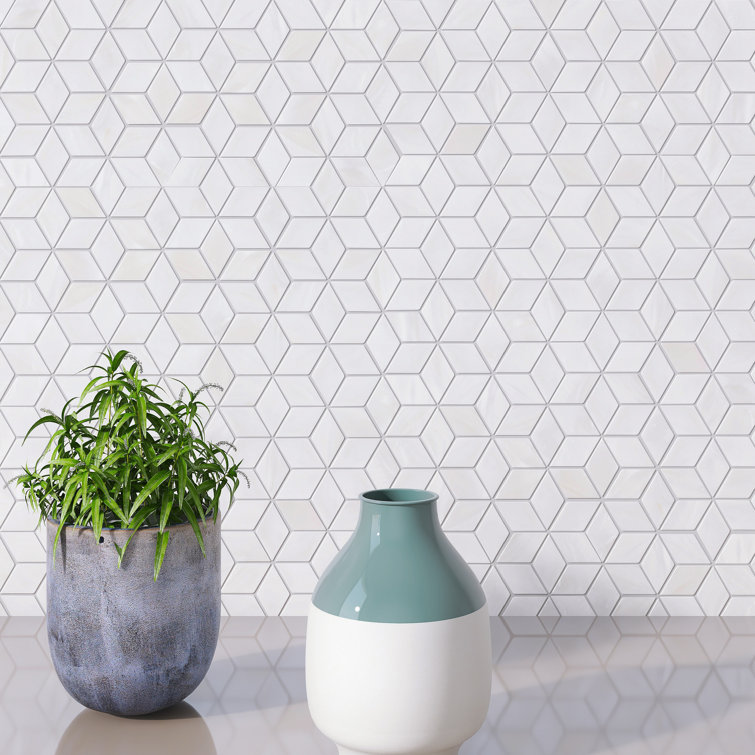 Mother of Pearl 1" x 1" Seashell Grid Mosaic Wall Tile
