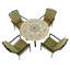 Montpellier Mosaic Dining Table with 4 ASCOT DELUXE Chairs Garden Set